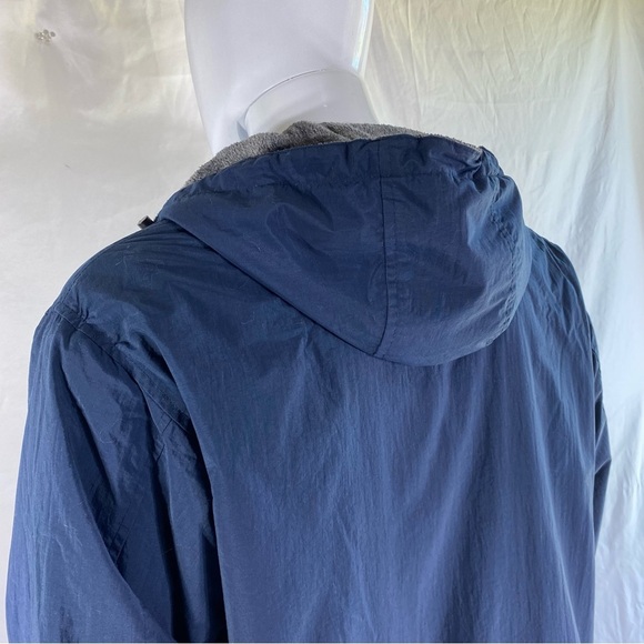 Roundtree & Yorke Men’s Fleece Lined Hooded Nylon Jacket - Picture 7 of 12